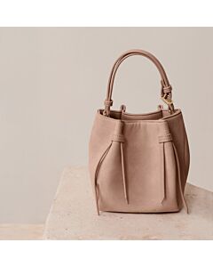 Katie Loxton Celina Mini Suedette Bucket Bag - Faded Rose Suede